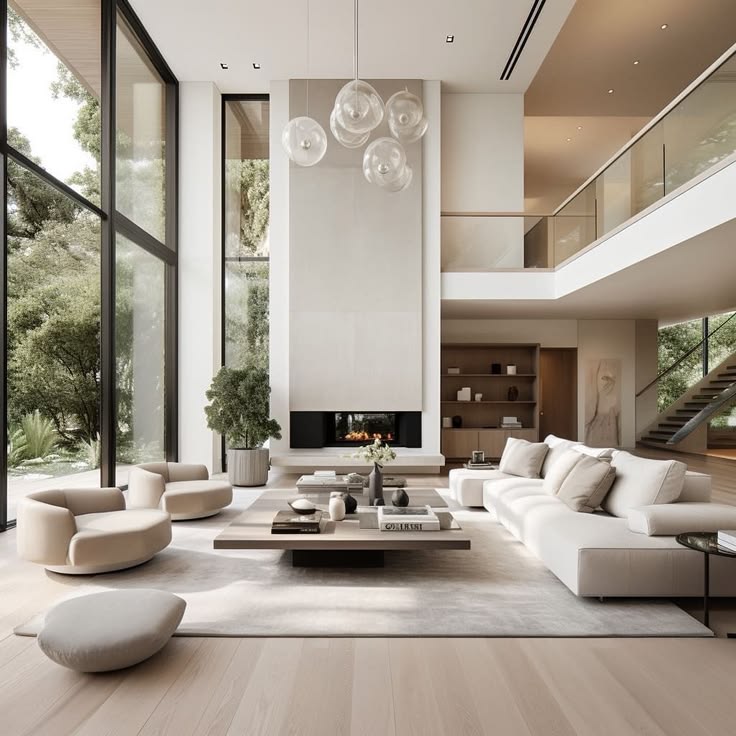 Luxury apartment living room